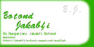 botond jakabfi business card